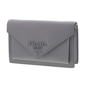 Prada Saffiano Gray Bag Shoulder